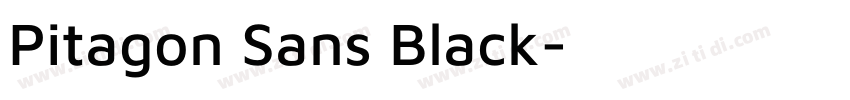 Pitagon Sans Black字体转换